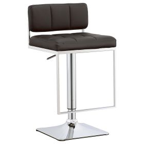 Black and Chrome Adjustable Bar Stool