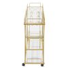 Kitchen Room Cart 3-Drawer Removable Storage Rack Trolley Cart with Rolling Wheels